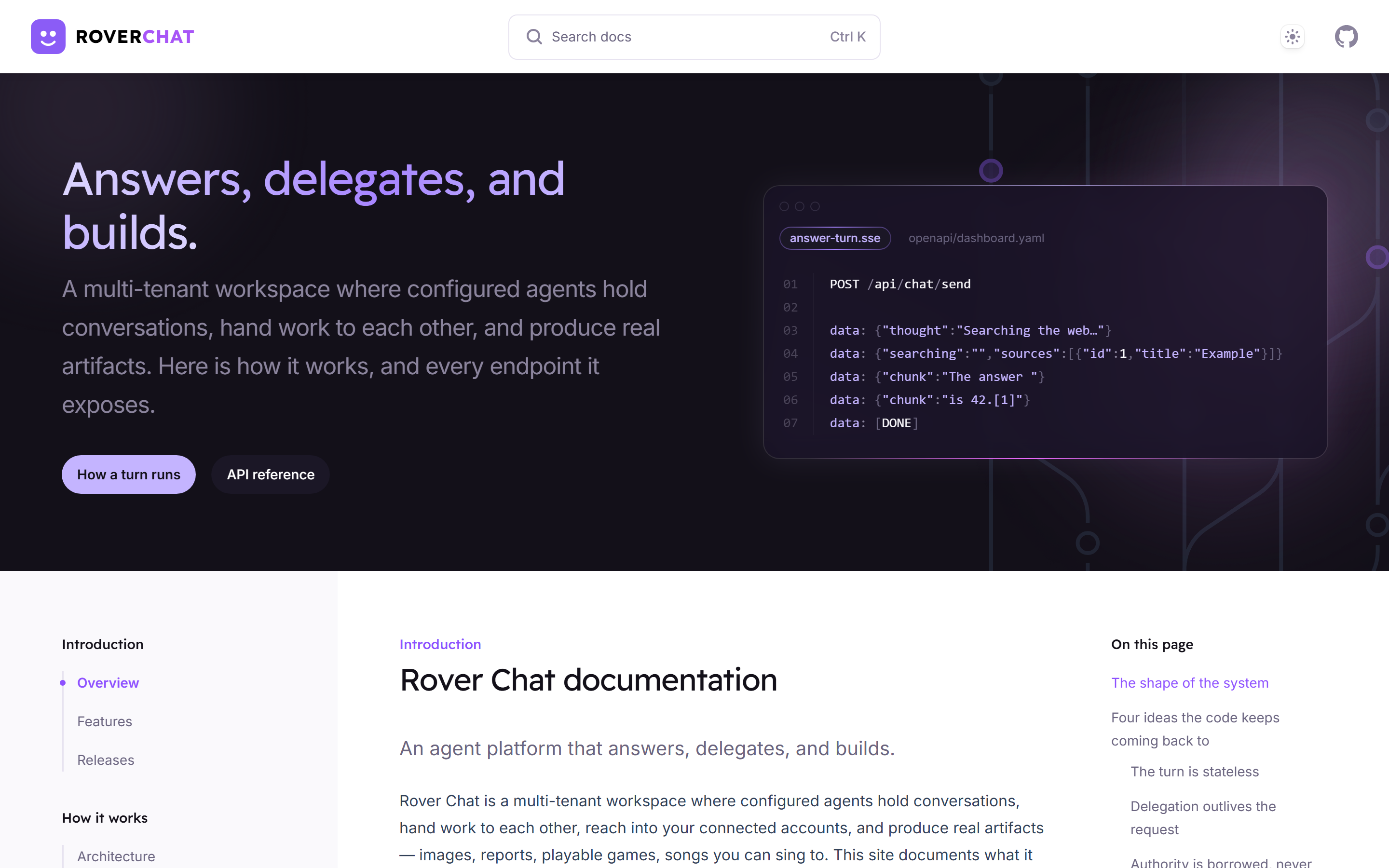 The Rover Chat documentation site